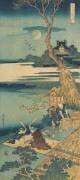 Paysage au Japon avec des hommes travaillant (Hokusai) - Muzeo.com