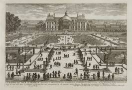Planche 100: Vue du château de Vaux Le Vicomte, du côté des jardins (Famille des Perelle) - Muzeo.com