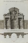 Planche 189 : Plan et élévation de la Grotte du jardin du palais du Luxembourg (Jacques-François Blondel) - Muzeo.com