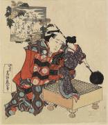 Puppet on Go Game Board (Hokusai) - Muzeo.com
