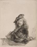 Rembrandt appuyé (Rembrandt) - Muzeo.com