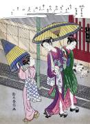 Satsuki Ame - Rain in May (Suzuki Harunobu) - Muzeo.com