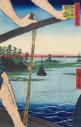 The Ferry at Haneda and the Benten Shrine (Hiroshige) - Muzeo.com
