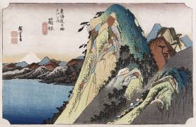 The Lake at Hakone (Hiroshige) - Muzeo.com