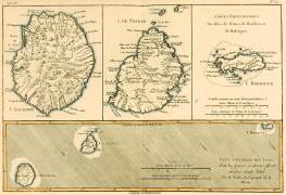 The Mascarene Islands in the mid-18th century (Charles Marie Rigobert Bonne) - Muzeo.com