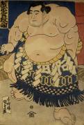 The Sumo wrestler Abumatsu Rokunosuke (Utagawa Kunisada) - Muzeo.com