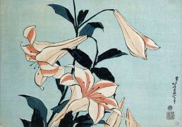 Trumpet lilies (Hokusai) - Muzeo.com