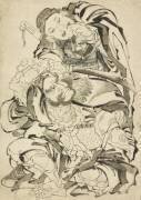 Two Chinese Heroes (Hokusai) - Muzeo.com