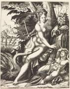Vénus prenant une flèche (René Boyvin) - Muzeo.com