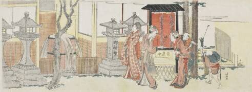 Visiting Oji Inari Shrine (Hokusai) - Muzeo.com