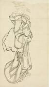 Walking Courtesan (Hokusai) - Muzeo.com