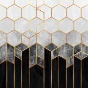 Charcoal Hexagons (Elisabeth Fredriksson) - Muzeo.com
