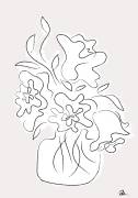 Flower Bouquet Grey (1x Studio II) - Muzeo.com
