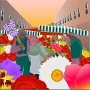 Flower Market at Columbia Road (Claire Huntley) - Muzeo.com