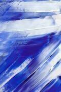 White on Blue Brush Strokes (Anastasia Sawall) - Muzeo.com