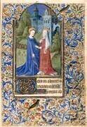 Livre d'heures. Feuillet 4 : la Visitation (Maître François) - Muzeo.com