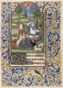 Livre d'heures. Feuillet 6 : l'Annonce aux bergers (Maître François) - Muzeo.com