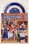 The month of January from The Very Rich Hours of Duke of Berry (Brothers Limbourg) - Muzeo.com