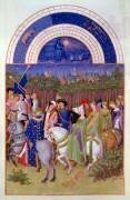 The month of May from The Very Rich Hours of Duke of Berry (Brothers Limbourg) - Muzeo.com
