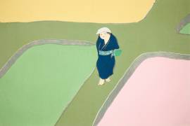 A Walk Around the Paddy Fields (Kamisaka Sekka) - Muzeo.com
