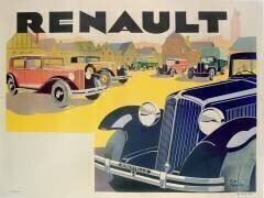 Advertisement for Renault motor cars (Emile Andre Schefer) - Muzeo.com