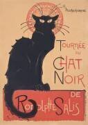 Advertising poster announcing the sale at Hotel Drouot in 1898 of the Cat Noir collection and works by Rodolphe Salis (Théophile Alexandre Steinlen) - Muzeo.com