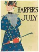 Advertising Poster for Harper's New Monthly Magazine (Edward Penfield) - Muzeo.com