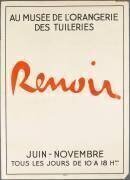 Affiche : Renoir au musée de l'Orangerie de Tuileries (anonymous) - Muzeo.com