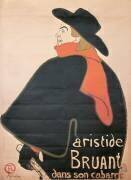 Aristide Bruant dans son cabaret (Henri de Toulouse-Lautrec) - Muzeo.com