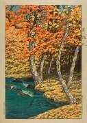 Autumn at Oirase (Hasui Kawase) - Muzeo.com