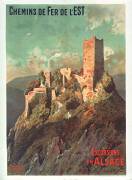 Chemins de fer de l'Est : Excursions en Alsace, Château de St Ulrich (Louis Tauzin) - Muzeo.com