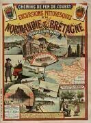 Chemins de fer de l'Ouest. Excursions pittoresques en Normandie & Bretagne voyages à bon marché..., billets circulaires à prix réduits valables un mois... (anonymous) - Muzeo.com