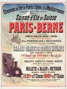 Chemins de fer de Paris à Lyon & à la Méditerranée..., saison d'été en Suisse : Paris-Berne, 31 mai 1883... (anonymous) - Muzeo.com