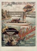 Cie Gle des bateaux parisiens. Les libellules électriques (Hugo d'Alesi) - Muzeo.com