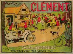 Cycles & motorcars Clement (French School) - Muzeo.com