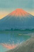 Daybreak over Lake Yamanaka (Hasui Kawase) - Muzeo.com