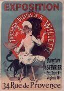 Exposition de tableaux et dessins de A. Willette (Jules Chéret) - Muzeo.com
