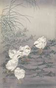 Five Chicks (Ohara Koson) - Muzeo.com