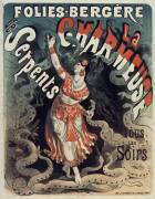 Folies-Bergère : La Charmeuse de serpents (Jules Chéret) - Muzeo.com