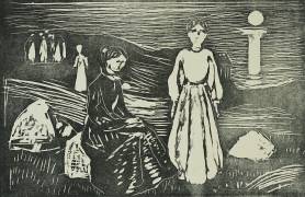 Frauen am Meeresstrand in der Sommernacht (Edvard Munch) - Muzeo.com