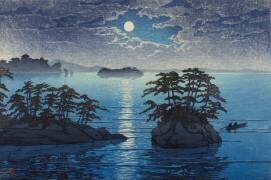Futago Islands, Matsushima (Matsushima Futagojima), from the series “Collection of Scenic Views of Japan, Eastern Japan Edition (Nihon fukei shu higashi Nihon hen)