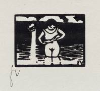 Girl Removing her Shirt (Félix Vallotton) - Muzeo.com