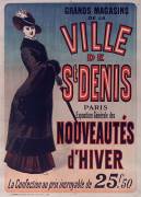 Grands magasins de la Ville de St Denis, Paris Exposition de nouveautés d'hiver... (Jules Chéret) - Muzeo.com