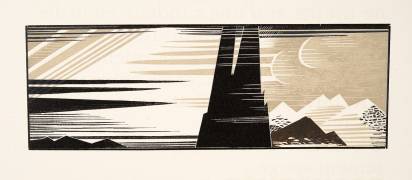 Graphic illustration from Prométhée Enchaîné by Aeschylus (François-Louis Schmied) - Muzeo.com