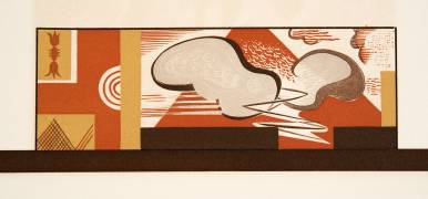 Graphic illustration from Prométhée Enchaîné by Aeschylus (François-Louis Schmied) - Muzeo.com