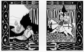 How King Mark and Sir Dinadan Heard Sir Palomides (Aubrey Beardsley) - Muzeo.com