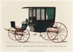 Illustration of a black antique carriage (anonymous) - Muzeo.com