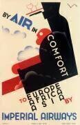 Imperial Airways Poster, By Air in Comfort, to Europe, Africa, Asia (anonymous) - Muzeo.com