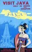Indonesia: Dutch East Indies tourism poster for Java (anonymous) - Muzeo.com