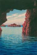 Kojaku cavern at Oga Peninsula (Hasui Kawase) - Muzeo.com